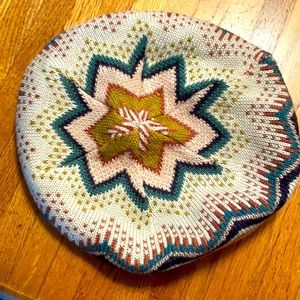 Slouchy multi colored hat